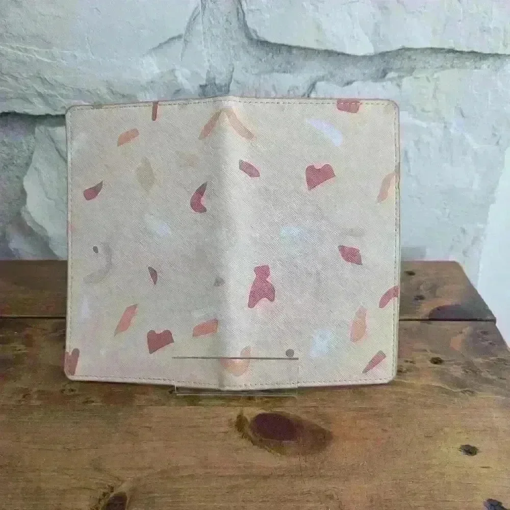 Travel Wallet / Passport Holder -Glass Ladder & Co. - Terrazzo - Vegan Leather
